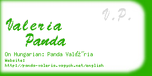 valeria panda business card